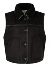 Studio Tomboy Reversible Sleeveless Gilet In Black