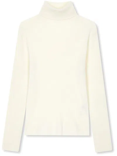 Studio Tomboy Ribbed Turtle Neck Sweater In Neutrals