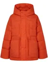 Studio Tomboy Ripstop Hooded Jacket In Orange