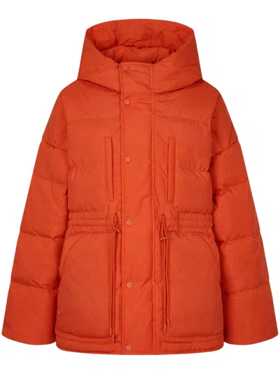 Studio Tomboy Ripstop Hooded Jacket In Orange
