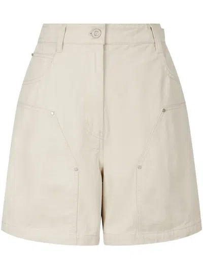 Studio Tomboy Rivet-detail Shorts In White