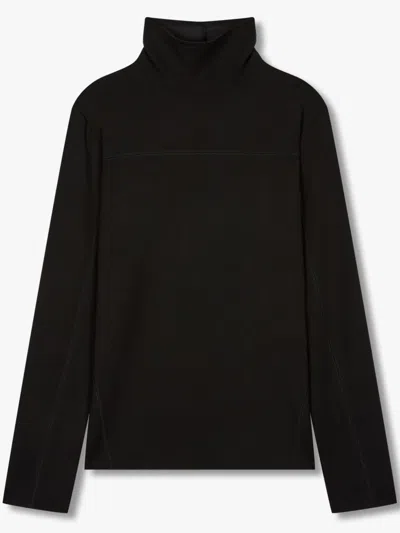 Studio Tomboy Roll-neck Long-sleeve T-shirt In Black