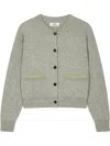 Studio Tomboy Round-neck Cardigan In Gray