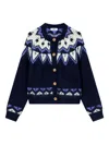 Studio Tomboy Round Neck Cardigan In Multi