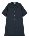 Studio Tomboy Sailor-collar Button Mini Dress