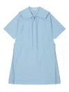 Studio Tomboy Sailor Collar Drawstring Day Dress In Blue