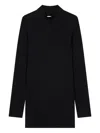 Studio Tomboy Scarf-layered T-shirt In Black