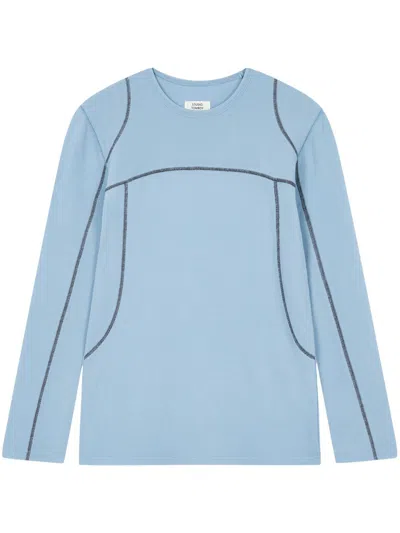 Studio Tomboy Seam Detailing Sweatshirt In 蓝色