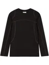 Studio Tomboy Seam Detailing Sweatshirt In Black