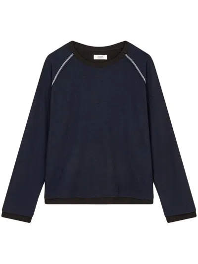 Studio Tomboy Seam Detailing Sweatshirt In Blue