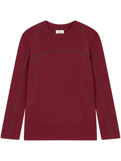 Studio Tomboy Seam Detailing Sweatshirt In Red