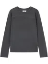 Studio Tomboy Seam Detailing T-shirt In Grey