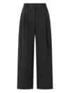 Studio Tomboy Setup Pleated Elastic-waist Trousers In Black