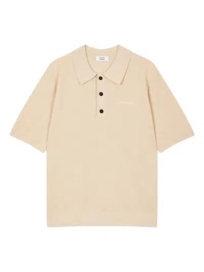 Studio Tomboy Short-sleeve Polo Top In Neutrals