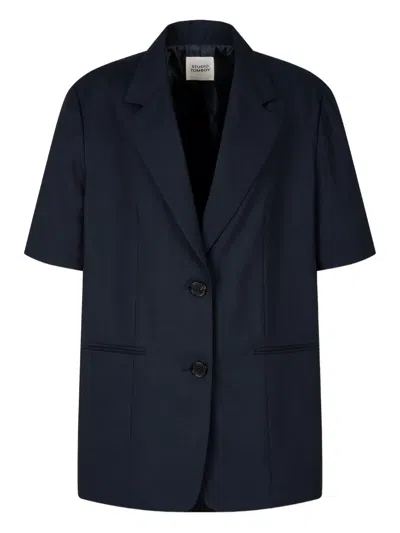 Studio Tomboy Short-sleeve Tailored Blazer