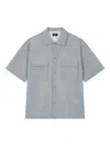 Studio Tomboy Short-sleeve Utility Shirt In Blue