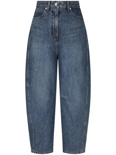 Studio Tomboy Signature Cropped Jeans In Blau