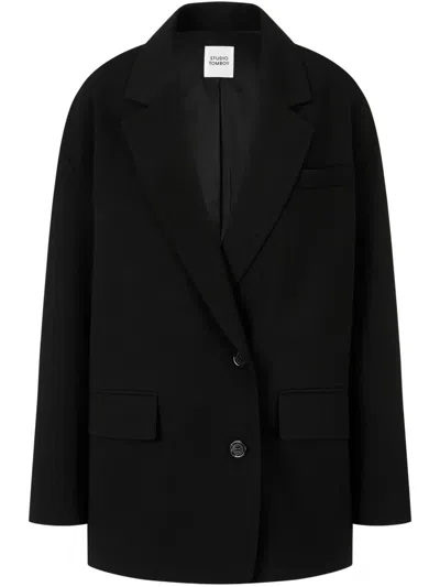 Studio Tomboy Single-breasted Blazer In Black