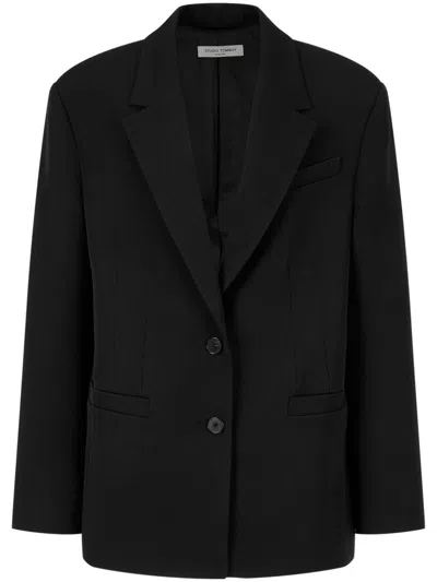 Studio Tomboy Single-breasted Blazer In Black