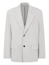 Studio Tomboy Single-breasted Blazer In Gray