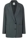Studio Tomboy Single-breasted Blazer In Green