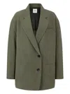 Studio Tomboy Single-breasted Blazer In Green