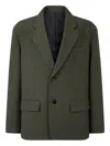 Studio Tomboy Single-breasted Blazer In Green