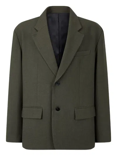Studio Tomboy Single-breasted Blazer In Green