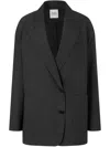 Studio Tomboy Single-breasted Blazer In Grey