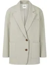 Studio Tomboy Single-breasted Blazer In Grey