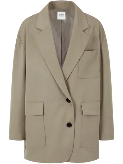 Studio Tomboy Single-breasted Blazer In Neutrals