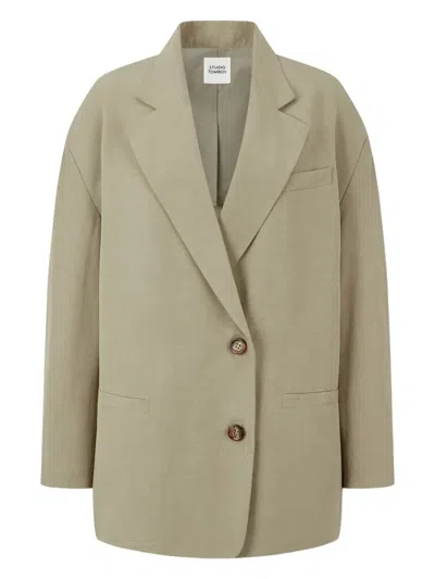 Studio Tomboy Single-breasted Blazer In Neutrals