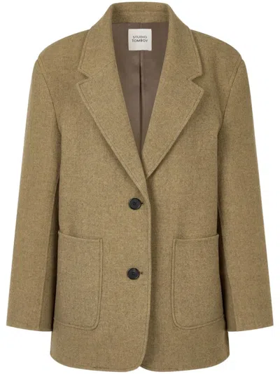 Studio Tomboy Single-breasted Blazer In Neutrals