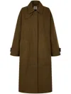 Studio Tomboy Single-breasted Coat In Brown