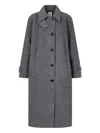Studio Tomboy Single-breasted Coat In Gray