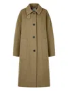 Studio Tomboy Single-breasted Felted Coat In Brown