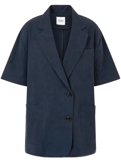 Studio Tomboy Single-breasted Jacket In Blue