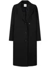 Studio Tomboy Single-breasted Wool-blend Coat In Black