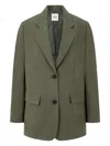 Studio Tomboy Single-breasted Tailored Blazer In Green