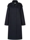 Studio Tomboy Single-breasted Trench Coat In Blue