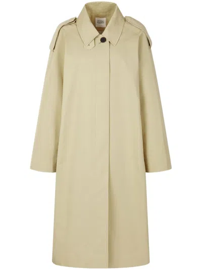 Studio Tomboy Single-breasted Trench Coat In Neutrals
