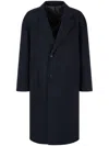 Studio Tomboy Single-breasted Wool Coat In Blue