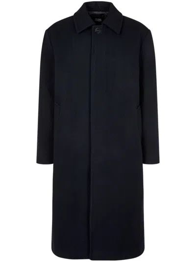 Studio Tomboy Single-breasted Wool Coat In Blue