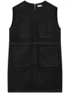 Studio Tomboy Sleeveless Drawstring Dress In Black