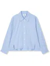 Studio Tomboy Slit-detailing Shirt In Blue