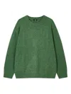 Studio Tomboy Speckle-knit Sweater In Green
