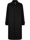 Studio Tomboy Spread-collar Trench Coat In Black