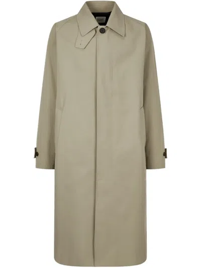 Studio Tomboy Spread-collar Trench Coat In Neutrals