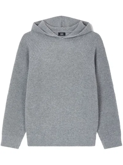 Studio Tomboy Stb Logo-embroidered Hoodie In Grey