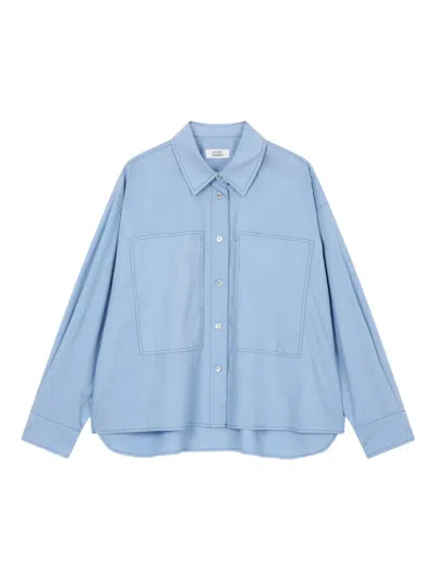 Studio Tomboy Stitch-detailing Shirt In Blue